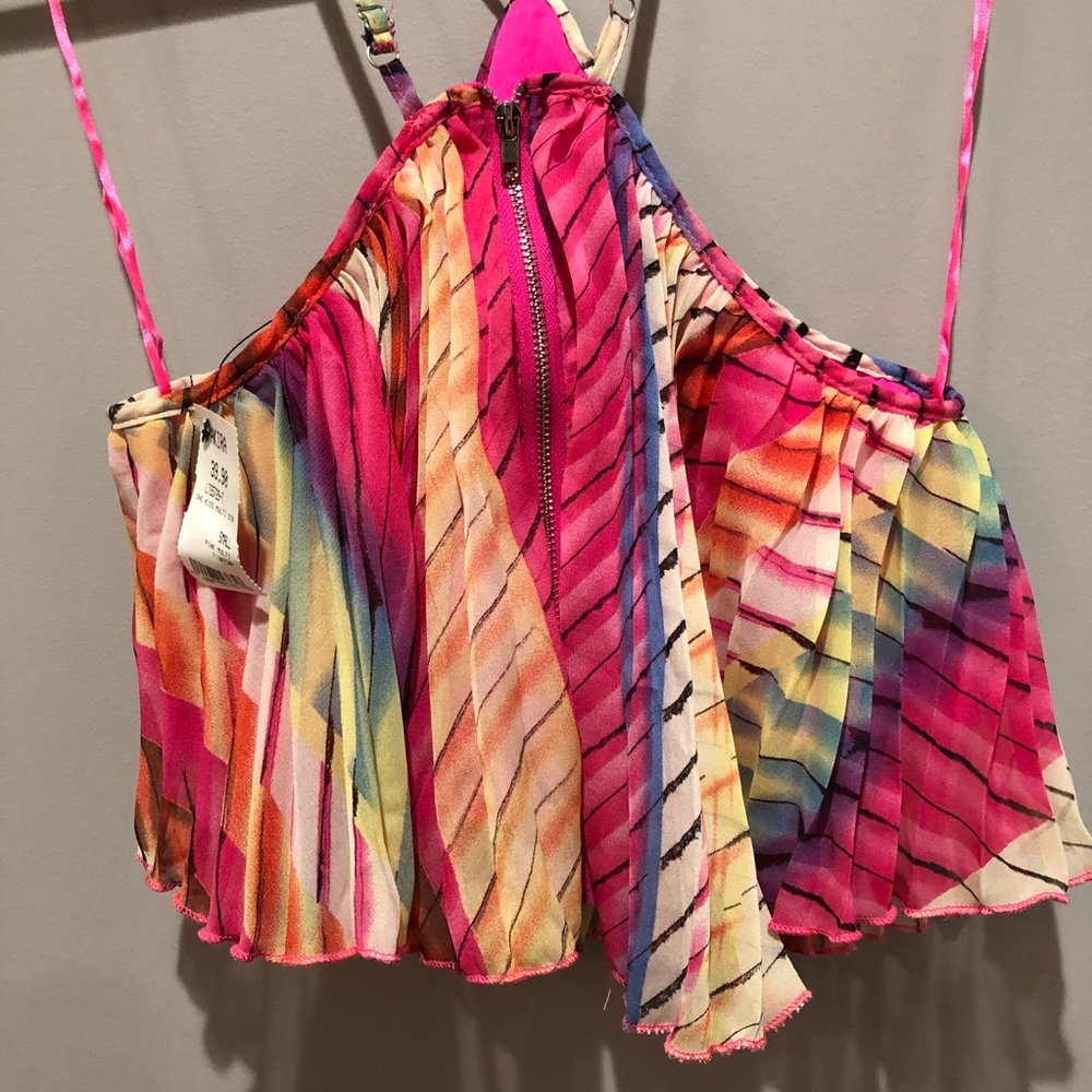 NWT Multi colored crop top - Picture 5 of 7